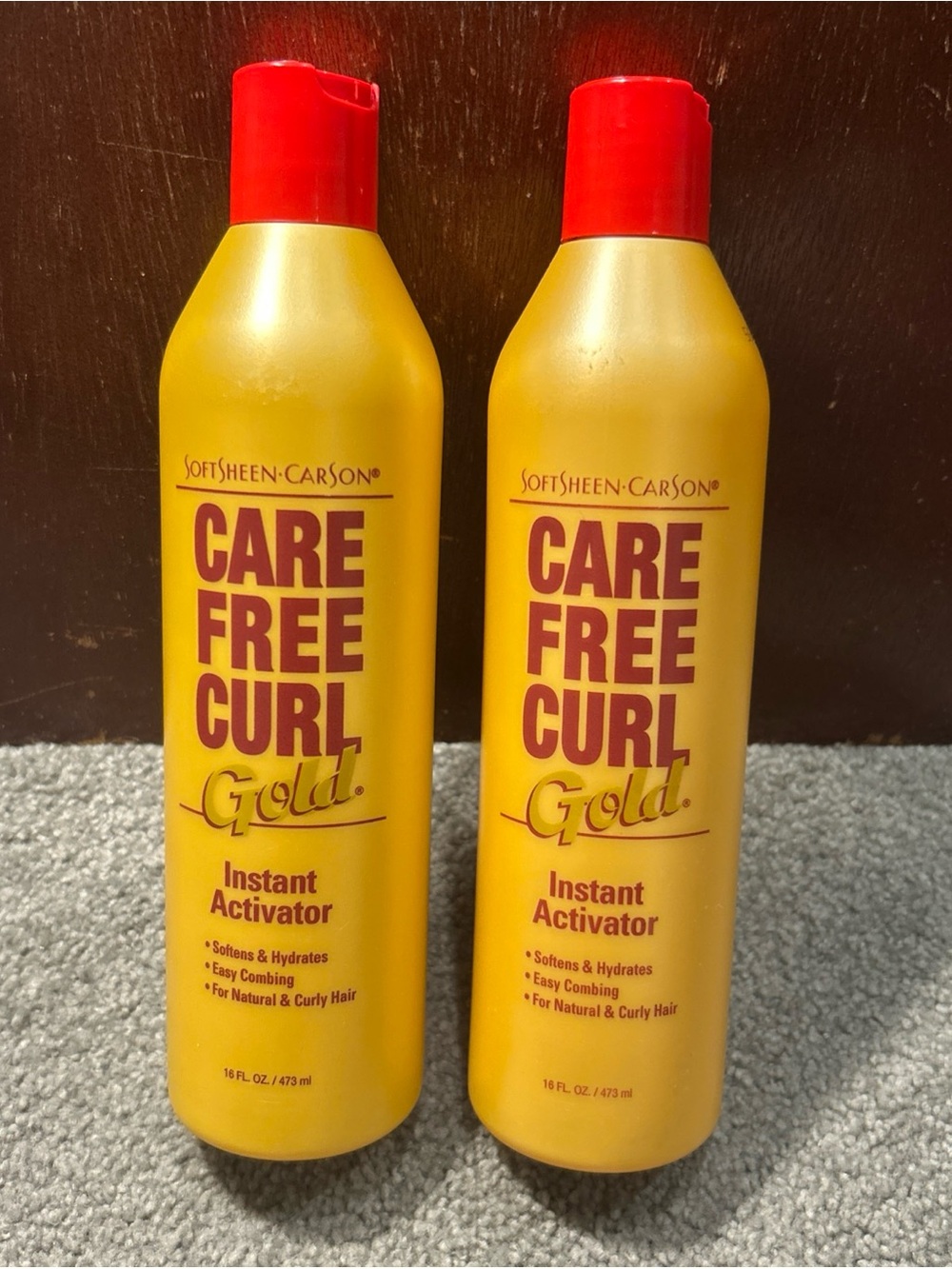 X2 SoftSheen Carson Care Free Curl Gold Hair Instant Activator 16oz